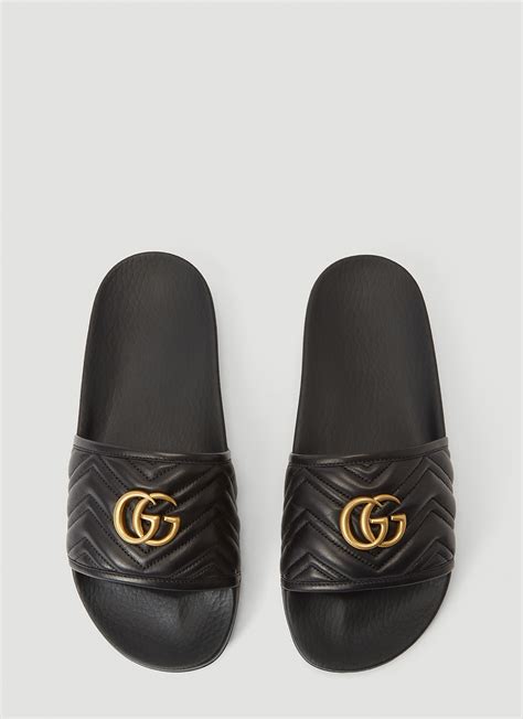 black woman gucci slides